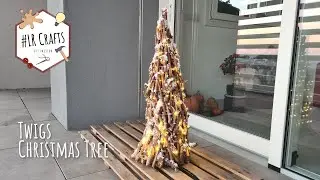 How we made a Christmas tree out of branches and twigs | #LRCrafts - DIY Passion
