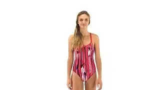 Nike Swim Dynamic Lines Spider Back Tank | SwimOutlet.com