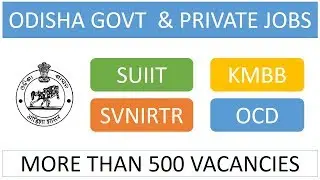 Latest Govt Jobs in Odisha 2018 & Private Jobs