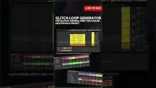 Minimal Tech Glitch Generator Rack (Ableton Live rack) #hellbent #techhouse #minimal #rominimal