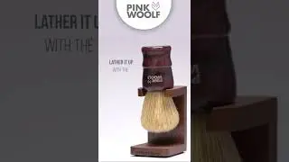 PINK WOOLF BOAR SHAVING BRUSH - How to Make Thick & Rich Lather Like a Pro