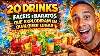 20 DRINKS FÁCEIS E BARATOS COM MORANGO QUE EXPLODIRAM EM QUALQUER LUGAR 🔥