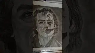 Wait for the end?!! 😮Hyper realistic #Joker coming 😍#shorts #art