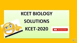 KCET BIOLOGY SOLUTIONS _2020