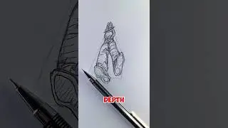 How to Draw Women in Low Angle Camera Views with Realism #art #shorts #foryou #drawing #satisfying