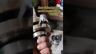 Hero Splendor bs4 model engine clean working