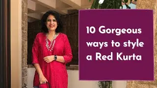 10 Different Ways to Style a Red Kurta | Pick the Right Red Kurta | Kurta Outfits | Jainee Gandhi