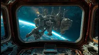 Inside an Industrial Space Station Control Centre | Calm Ambient Music for Focus and Work