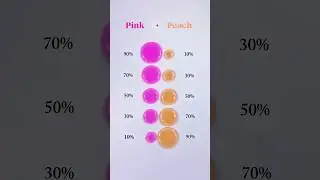 Let's Mixing Pink + Peach  Color Mixing😍🌈 #colormixing #painting #art #satisfying #fyp