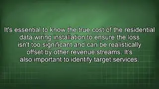 Loss Leader Explained Residential Data Wiring Pricing