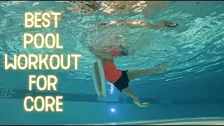 BEST WATER EXERCISES WITH A POOL NOODLE. FULL-LENGTH POOL WORKOUT FOR  STRONG CORE  AND RIBBED ABS.