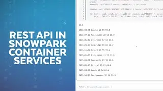 Using Snowpark Container Services with Snowflake Python APIs
