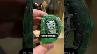 Get a Look at Richard Mille's 💵💲🫰💲💵 RM 52-06 Sapphire Diamond Mask Unique Piece!! #shorts