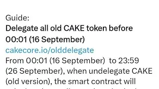 Cake core delegate new methode # dore ibyo ugomba gukora kuri account yawe ya cake core byihuse