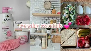 packing and preparing lunch for my four kids going to school 🍱🍳| reorganizing my everyday essentials
