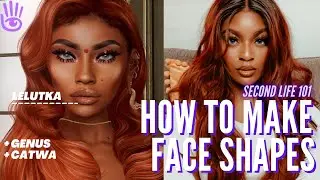 Second Life 101 | How to Make a Shape in Second Life (Face + Head Tutorial)