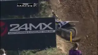 CRASH: Jason Anderson is Landed on After Winning MXoN Moto 2