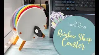 Rainbow Sheep Coasters | Foam Paper Craft