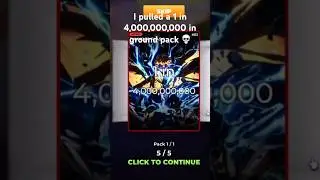 1 in 4,000,000,000 in Ground Pack Anime Card Clash 💀 #animecardgame #animecardclash #anime