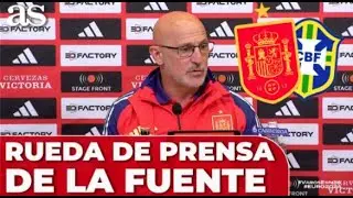 LUIS DE LA FUENTE rueda de prensa | ESPAÑA vs BRASIL | VINICIUS, ENDRICK, CUBARSÍ
