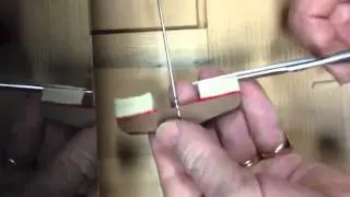 Piano tri chord dampers - Trimming the ears