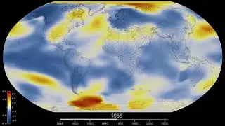 animaci&oacute;n del mapa de calor de la temperatura superficial global  NASA SVS