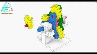 PLANETARY GEAR ANIMATION #tutorial_for_catiav5_in_hindi #catiav5 #CATIAV5  #youtube #designanimation