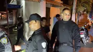 Recorrido de la policia en barrio de san francisco de macoris