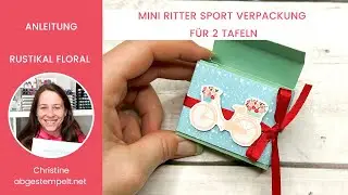 Anleitung Mini Ritter Sport Verpackung f&uuml;r Valentinstag basteln⎜Rustikal Floral⎜Stampin' Up!&reg;