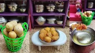 Potato spring rolls 🥔🥔 aloo bajji ❤️ minipotato's #miniaturerecipes🍲 @AD_MinikitchenEvening snacks 😊