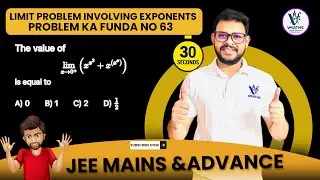 Limit Problem Trick | Evaluate lim₍ₓ&rarr;0⁺₎ (x^(x&sup2;) + x^(xˣ)) | JEE Main & Advanced Concept Explained