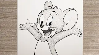 Jerry drawing || cartoon drawing ||