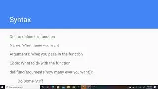 Intro to Python - Intro to Functions