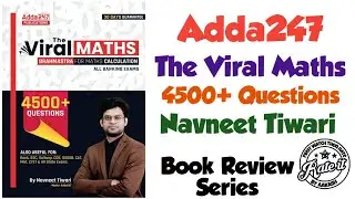 Adda 247 The Viral Maths by Navneet Tiwari | Fastest Maths Calculation Book Review