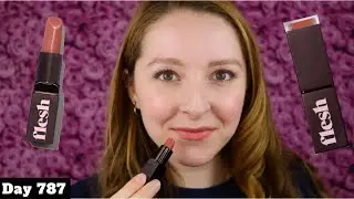 FLESH BEAUTY FLESHY LIPS LIPSTICK IN HUNGRY SWATCH & REVIEW