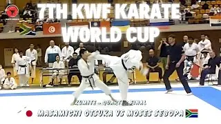 Masamichi Otsuka (JPN) vs Moses Sebopa (SA) - 7th KWF Karate World Cup, Hokkaido - Japan 2015