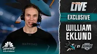 William Eklund lauds Macklin Celebrini's efforts in Sharks' comeback win | NBC Sports CA