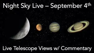 Live Telescope Views of Jupiter, Saturn, the Moon, and Mars - Kopernik Observing Livestream