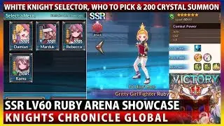 SSR Ruby Unit Spotlight, White Knight Selector: Pick Who? & 200 Crystal Summon (Knights Chronicle)