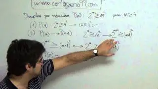 Demostracion por el método de inducción con desigualdad