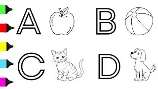 ABC Song🤠abc || Learn ABCZ || How to Draw Alphabet & Paint Capital and Small Letters for Kids