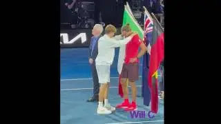 Sinner comforts Zverev after 2025 Australian Open Final