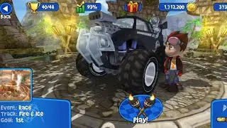 Beach Buggy Racing Epic Race in Fire & Ice Challenge | Rez Dominates the 1000 HP Race like a Pro