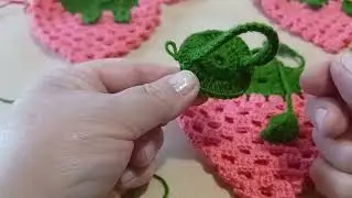 Tutorial,   Fragola  🍓 a uncinetto,  prima parte,, 