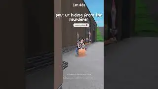 UR HIDING FROM THE MURDERER&hellip;.😱 #roblox #trend #shorts #scarytime #mm2edit #mm2