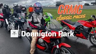 CRMC Classic Motorcycle race meeting at Donnington Park