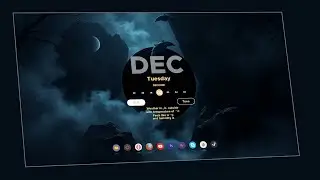 Eclipse OS Desktop Setup | Minimal Rainmeter Skin for Windows 11