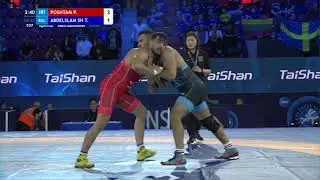 1/8 GR - 82 kg: P. POSHTAM (IRI) v. T. ABDELSLAM SH (BUL)