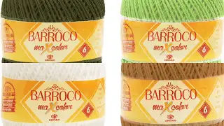 Novidade   Barbante Barroco Maxcolor N&deg;6   200 g
