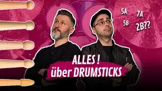 ALLES &uuml;ber Drumsticks: Gr&ouml;&szlig;en, Materialien und Kopfformen erkl&auml;rt! Podcast 95